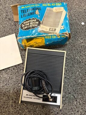 Archer Telephone Listener with Box untested